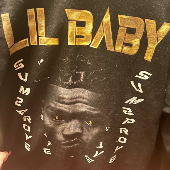 Lil Baby Long Sleeve Shirt. Okay condition, Size: Medium - Picture 1 of 1